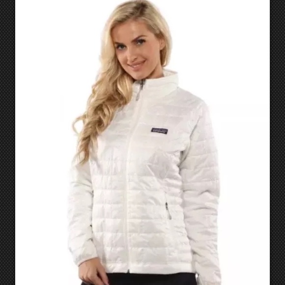 patagonia women's nano puff jacket white